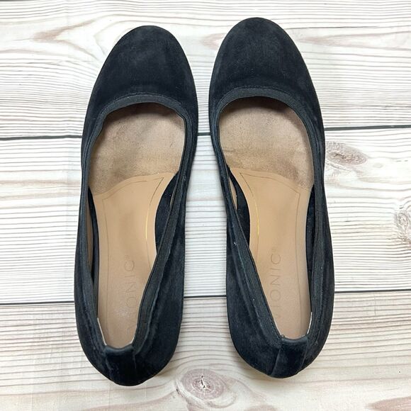 Vionic Natalie Pump Womens 8.5 Black Suede Tortoise Block Heel Casual Dress Shoe - Picture 9 of 16